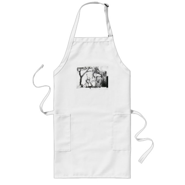 Charcoal Fantasy Long Apron (Front)