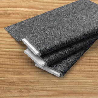Charcoal Grain Faux Leather Fabric