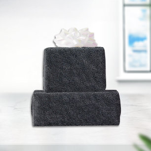 Charcoal Grain Faux Leather Wrapping Paper