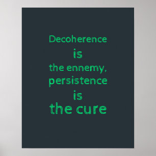 Charcoal Green Cabin Quantum Engineer Theme Poster