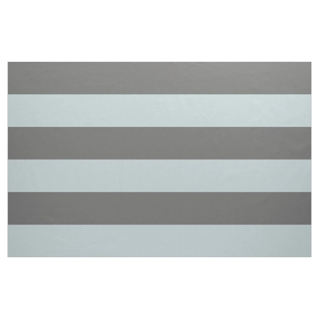 Charcoal Grey and Cloud Wide Stripes Large Scale Fabric (Yard)