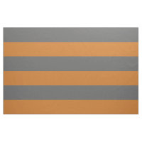 Charcoal Grey and Orange Wide Stripes Large Scale