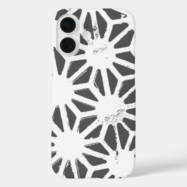 Charcoal grey geometric pattern Case-Mate iPhone case (Back)