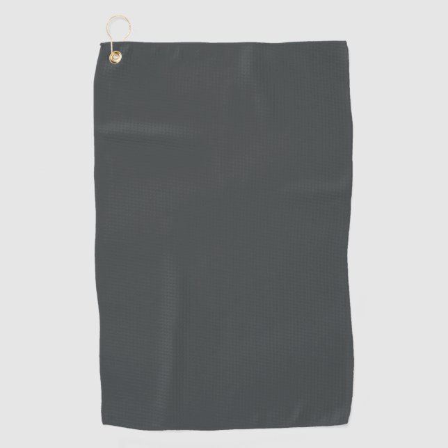 Charcoal grey  golf towel (Front)