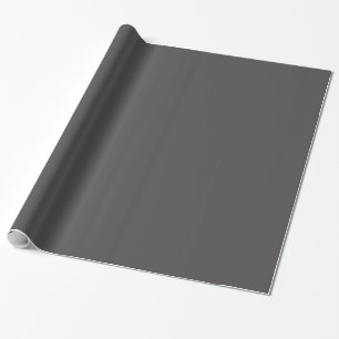 Charcoal Grey Grey Solid Trend Colour Background Wrapping Paper