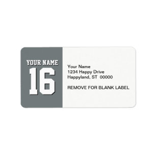 Charcoal Grey Sports Jersey Team Jersey Label