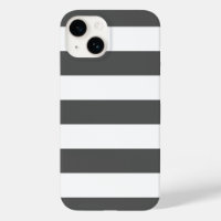 Charcoal Grey Wide Stripe