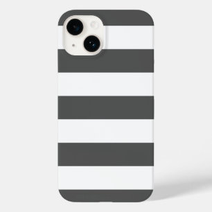 Charcoal Grey Wide Stripe Case-Mate iPhone 14 Case