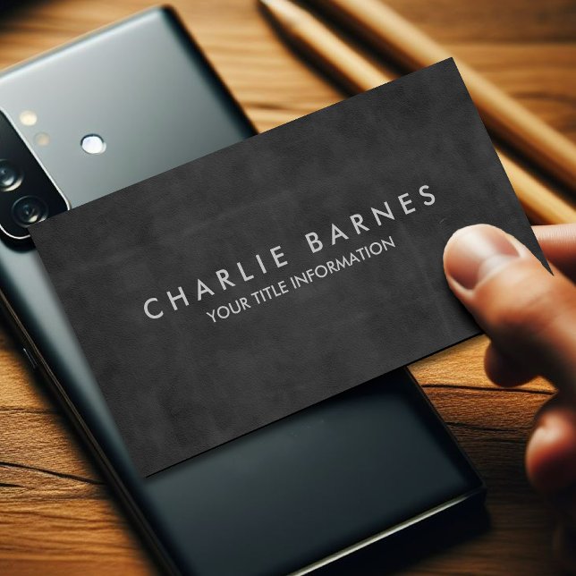 Charcoal Grunge Business Card (Creator Uploaded)