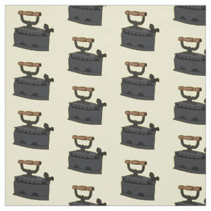 Charcoal iron cartoon illustration  fabric