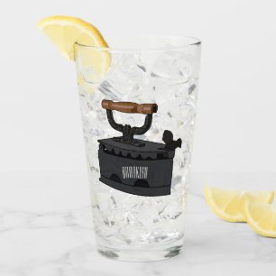 Charcoal iron cartoon illustration glass