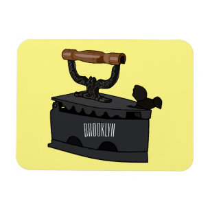 Charcoal iron cartoon illustration magnet