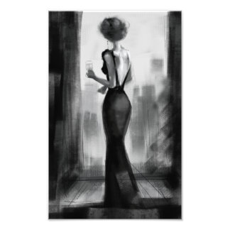  charcoal luxury fancy elegant evening me-time  photo print