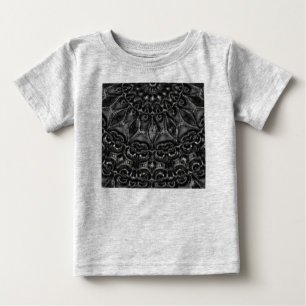 Charcoal Mandala  Baby T-Shirt