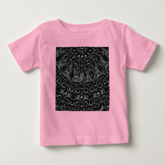 Charcoal Mandala  Baby T-Shirt (Front)