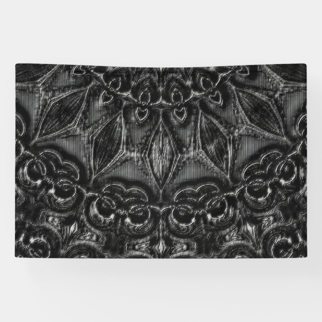 Charcoal Mandala  Banner (Horizontal)