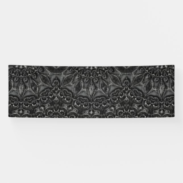 Charcoal Mandala  Banner (Horizontal)