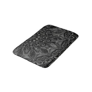 Charcoal Mandala  Bath Mat
