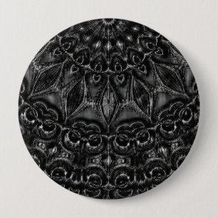 Charcoal Mandala  Button