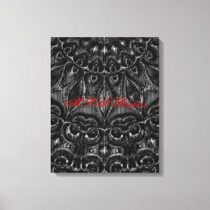 Charcoal Mandala Canvas Print