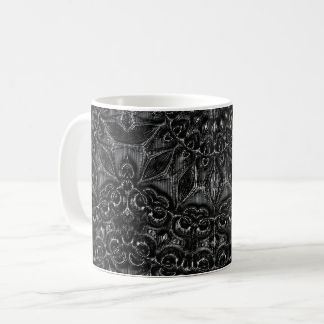 Charcoal Mandala  Coffee Mug (Front Left)