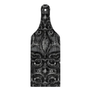 Charcoal Mandala Cutting Board