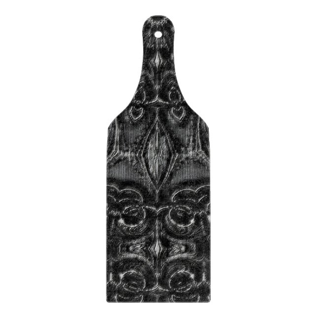 Charcoal Mandala  Cutting Board (Front)