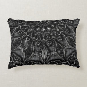 Charcoal Mandala  Decorative Cushion