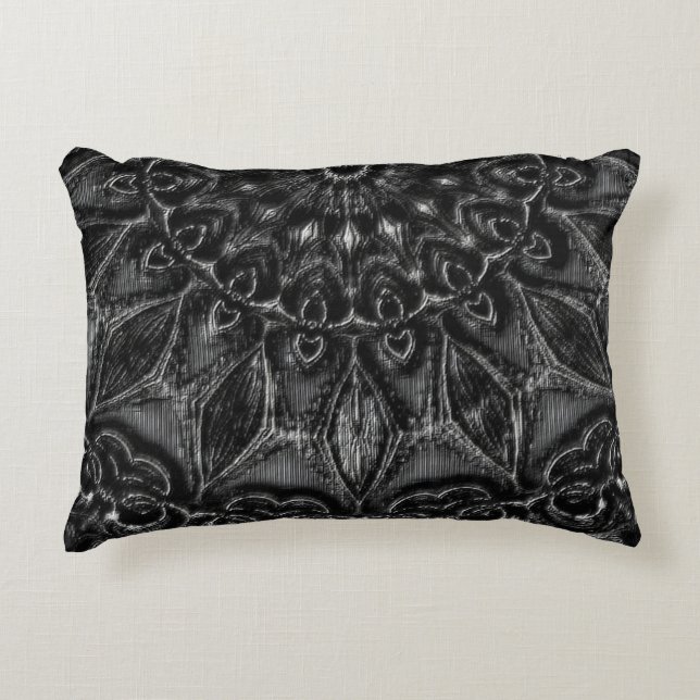 Charcoal Mandala  Decorative Cushion (Front)