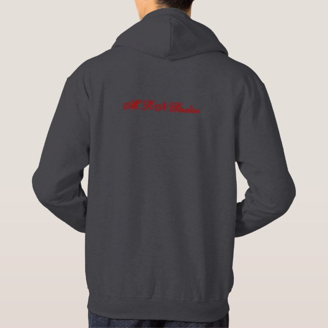 Charcoal Mandala  Hoodie (Back)