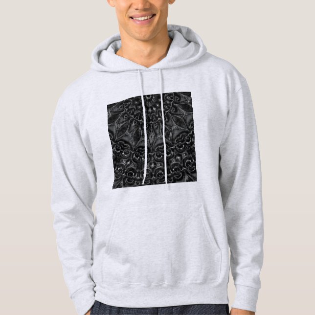 Charcoal Mandala  Hoodie (Front)