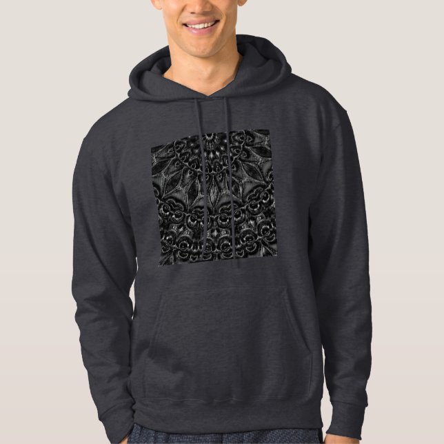 Charcoal Mandala  Hoodie (Front)