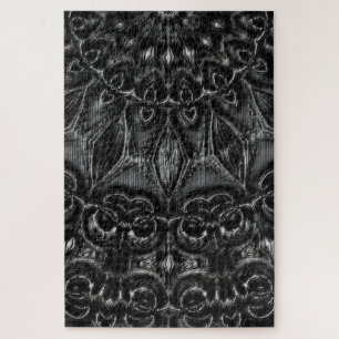 Charcoal Mandala  Jigsaw Puzzle
