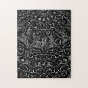 Charcoal Mandala Jigsaw Puzzle