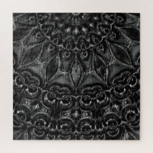 Charcoal Mandala  Jigsaw Puzzle