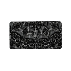 Charcoal Mandala Label