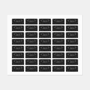 Charcoal Mandala  Labels