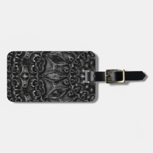 Charcoal Mandala Luggage Tag
