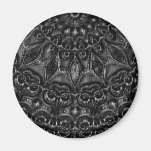 Charcoal Mandala Magnet
