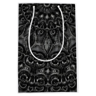 Charcoal Mandala   Medium Gift Bag