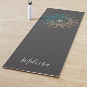 Charcoal Mandala Mindfulness Yoga Mat