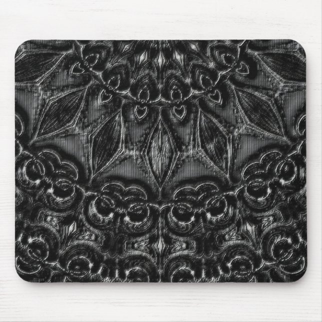 Charcoal Mandala  Mouse Pad (Front)
