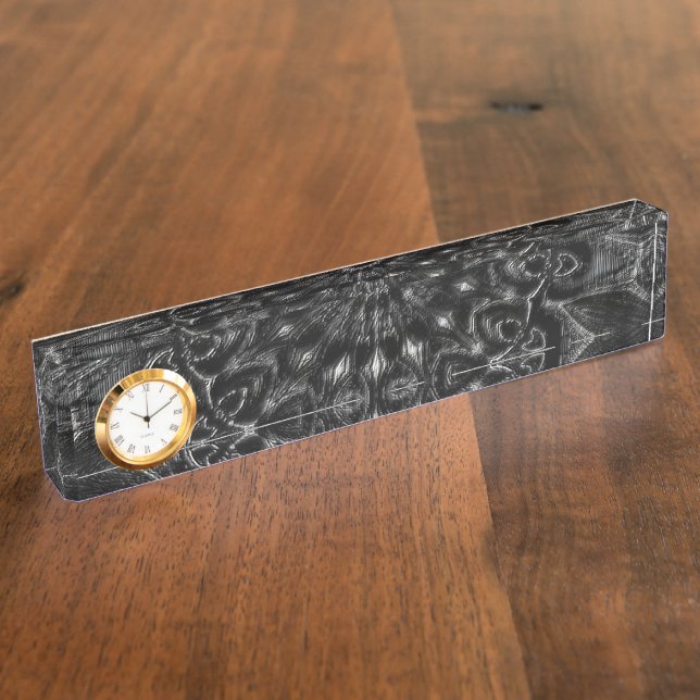 Charcoal Mandala   Nameplate (Side)
