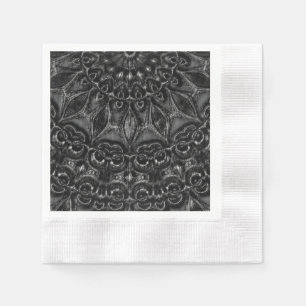 Charcoal Mandala  Napkins