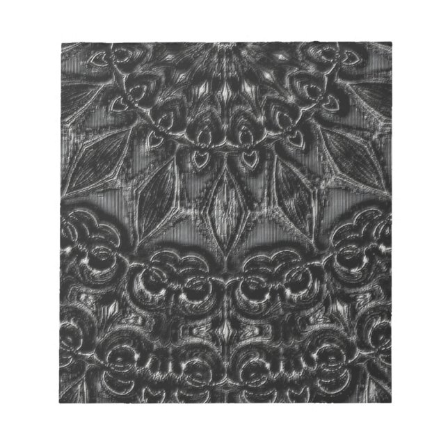 Charcoal Mandala  Notepad (Front)