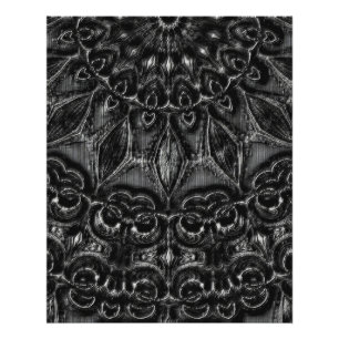 Charcoal Mandala Photo Print
