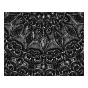 Charcoal Mandala Photo Print