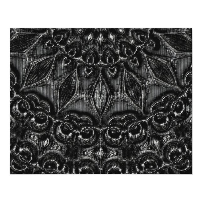 Charcoal Mandala  Photo Print (Front)