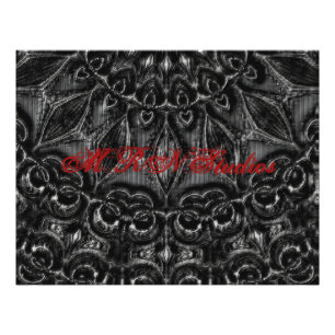 Charcoal Mandala  Photo Print