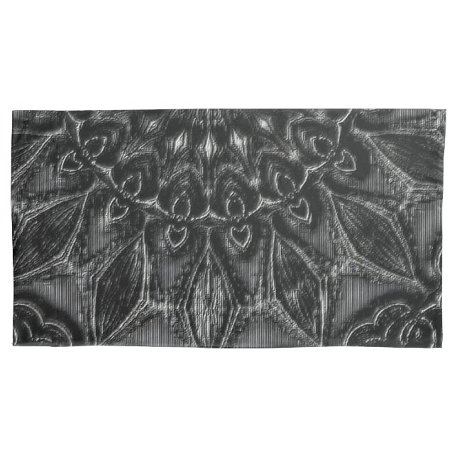 Charcoal Mandala   Pillowcase (Front)